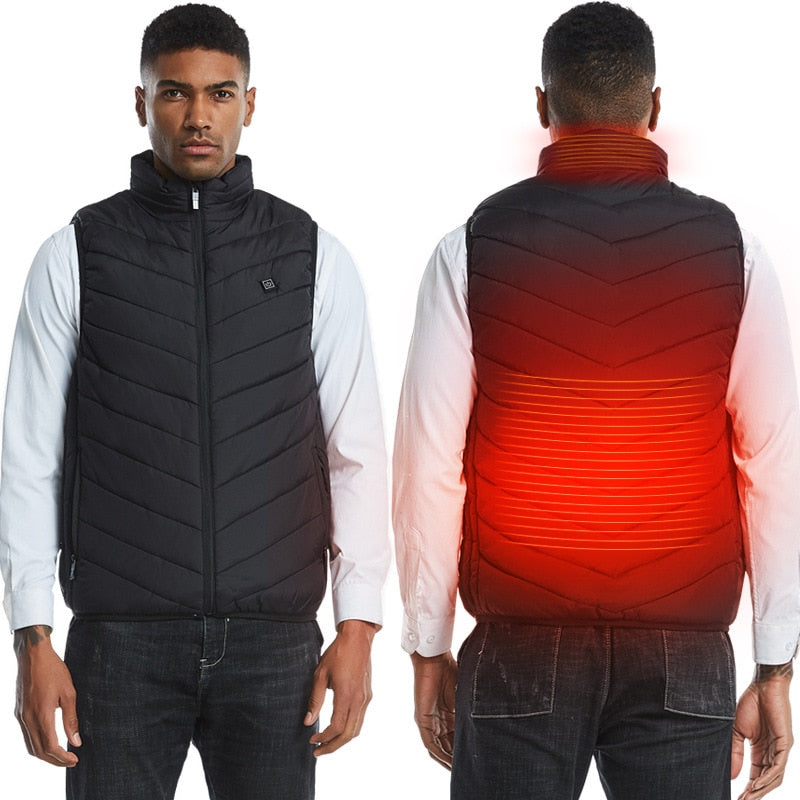 Ergonable Heated Jacket | The ultimate heated jacket: Carbon fiber-infused, lightweight, waterproof, and so much more... (Model Showing the Jacket)